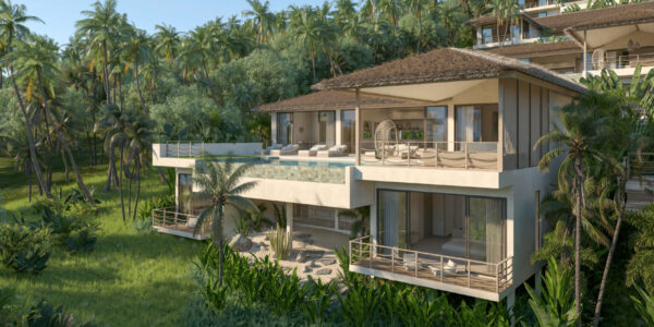 New Luxury 4 Bedroom Villa with Sea View and Sunset View in Bang Makham, Koh Samui – For Sale