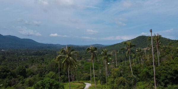 Land 5 Rai with Partial Sea View and Mountain View in Mae Nam, Koh Samui – For Sale