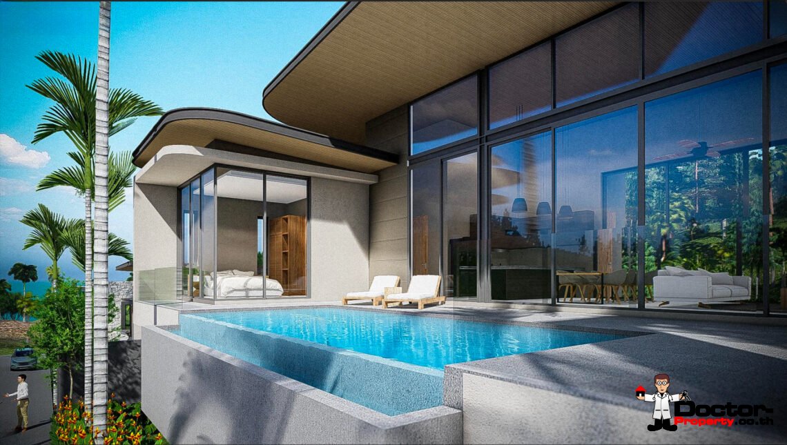 New 3 Bedroom Private Pool Villa with Garden in Mae Nam, Koh Samui – For Sale