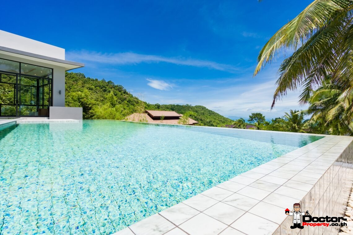 4 Bedroom Villa in Private Hilltop Estate, Bang Por, Koh Samui – For Sale
