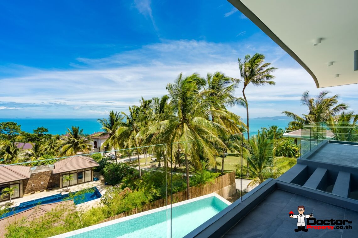 4 Bedroom Villa in Private Hilltop Estate, Bang Por, Koh Samui – For Sale