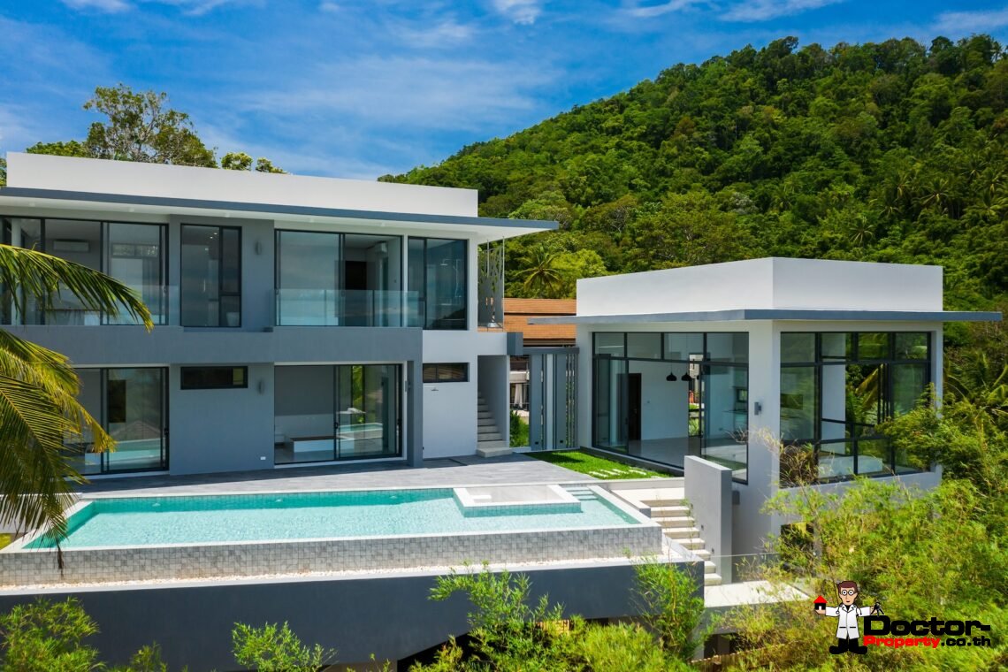 4 Bedroom Villa in Private Hilltop Estate, Bang Por, Koh Samui – For Sale