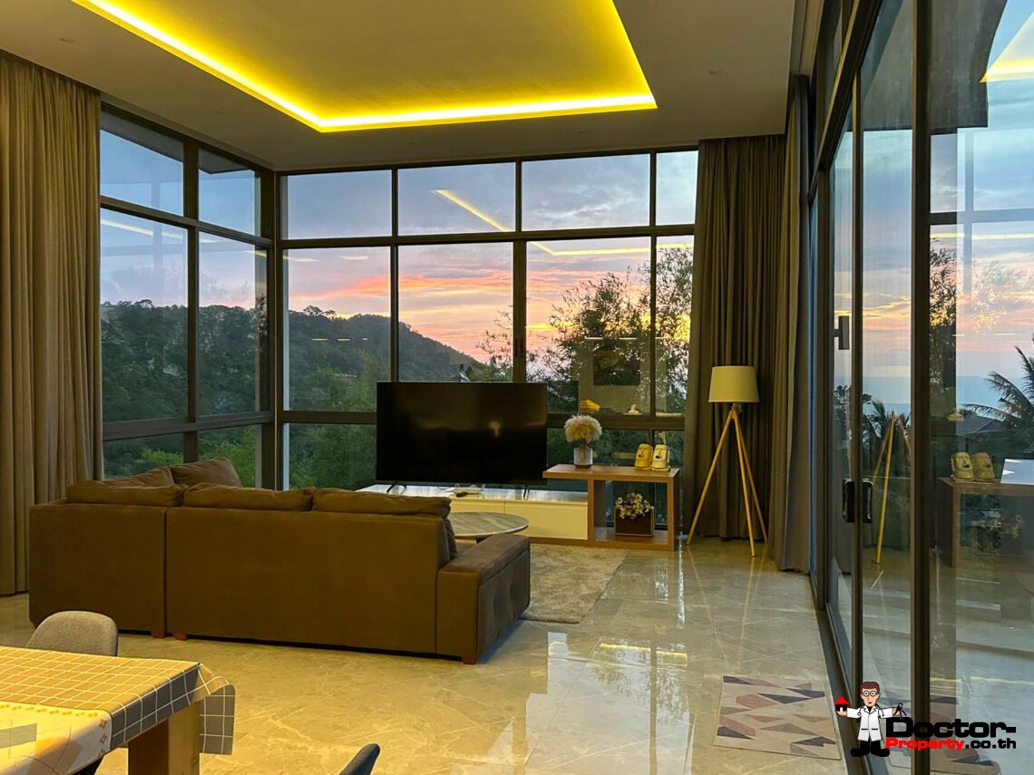 4 Bedroom Villa in Private Hilltop Estate, Bang Por, Koh Samui – For Sale