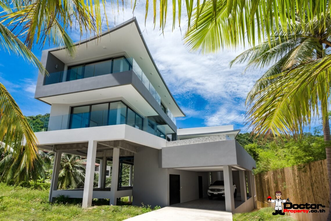 4 Bedroom Villa in Private Hilltop Estate, Bang Por, Koh Samui – For Sale
