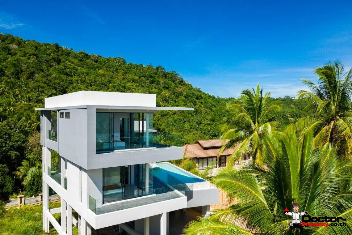 4 Bedroom Villa in Private Hilltop Estate, Bang Por, Koh Samui – For Sale