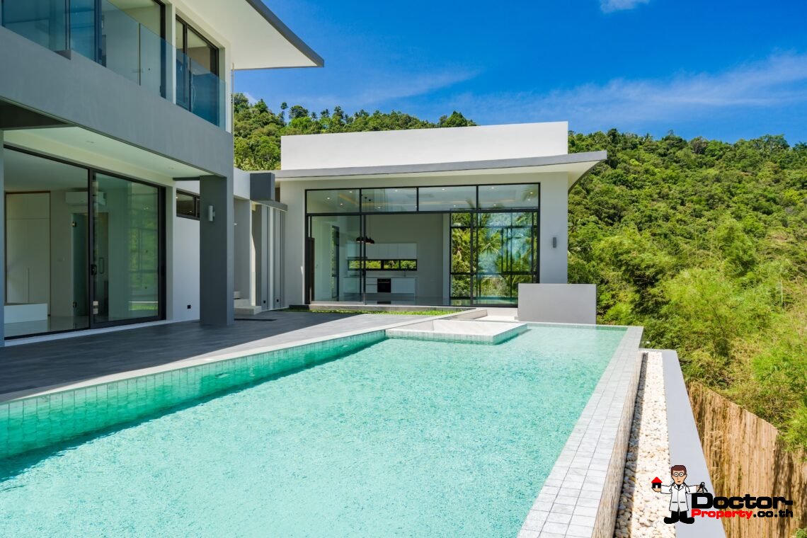 4 Bedroom Villa in Private Hilltop Estate, Bang Por, Koh Samui – For Sale