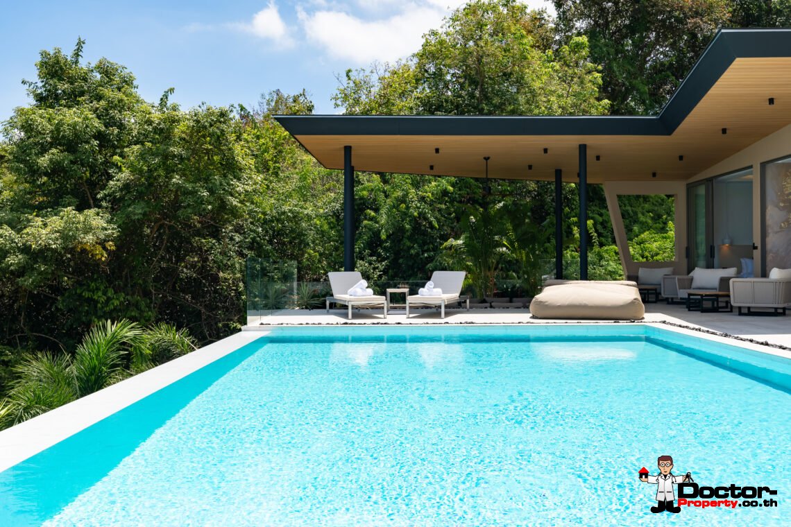 Elegant 4 Bedroom Sea View Pool Villa in Bo Phut, Koh Samui – For Sale