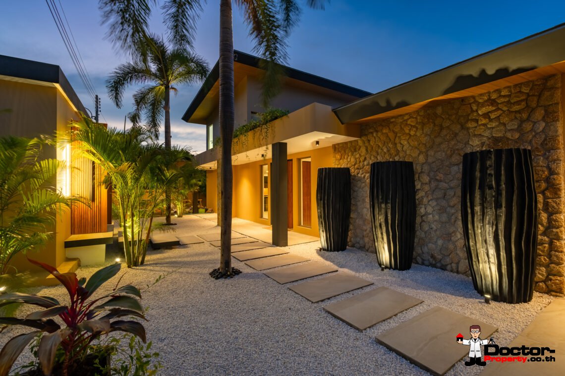 Elegant 4 Bedroom Sea View Pool Villa in Bo Phut, Koh Samui – For Sale