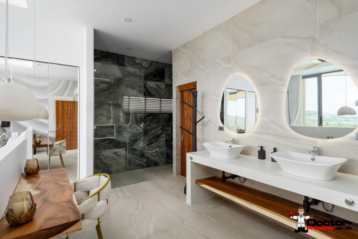 Elegant 4 Bedroom Sea View Pool Villa in Bo Phut, Koh Samui – For Sale