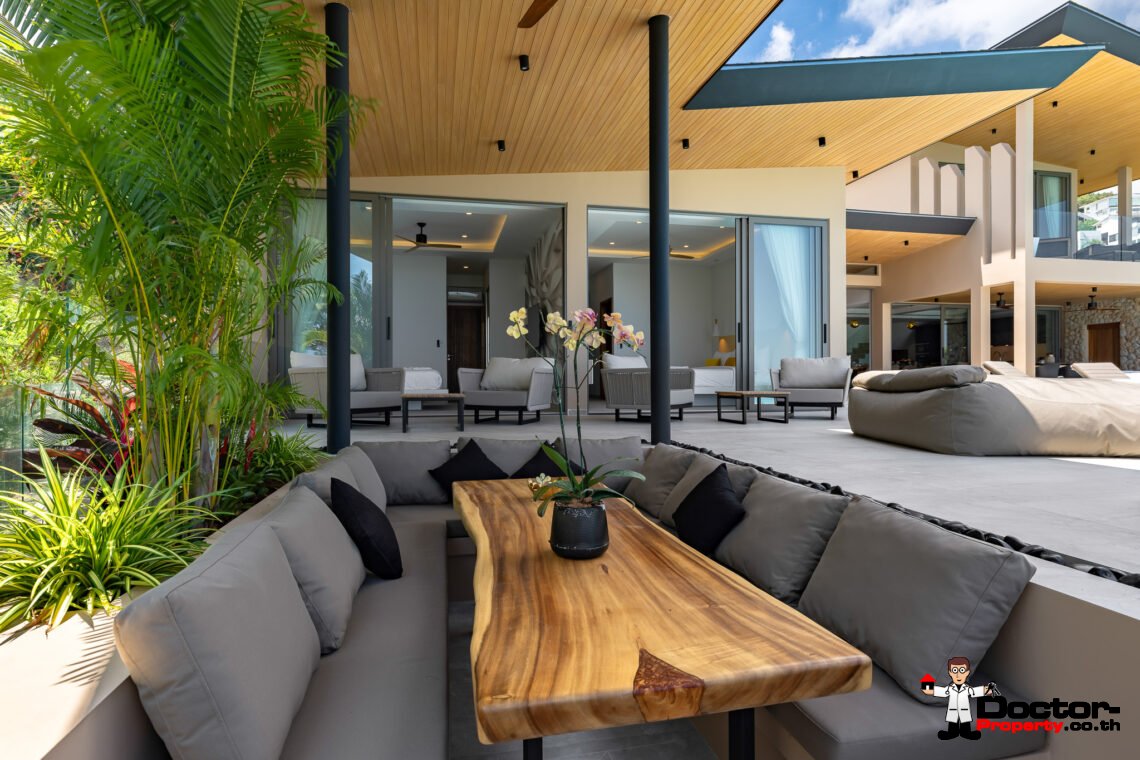 Elegant 4 Bedroom Sea View Pool Villa in Bo Phut, Koh Samui – For Sale