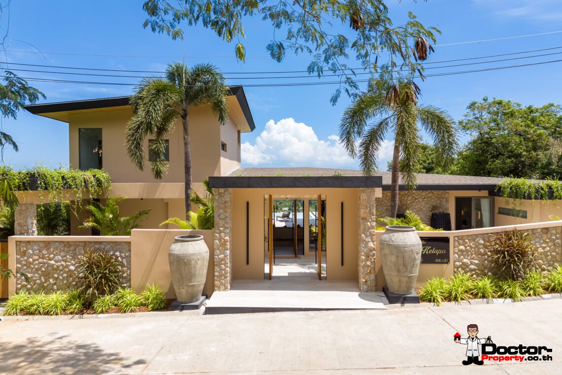 Elegant 4 Bedroom Sea View Pool Villa in Bo Phut, Koh Samui – For Sale
