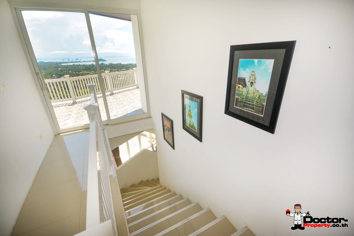 3 Bedroom Pool Villa with Sea View in Nathon, Koh Samui – For Sale