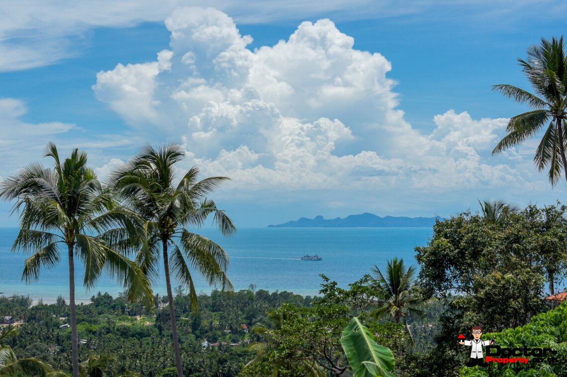 3 Bedroom Pool Villa with Sea View in Nathon, Koh Samui – For Sale
