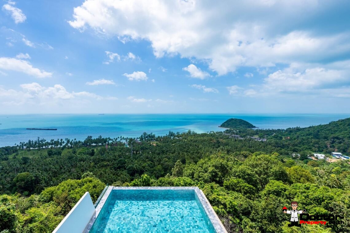 6 Bedroom Private Pool Villa with Sea View in Laem Yai, Koh Samui – For Sale