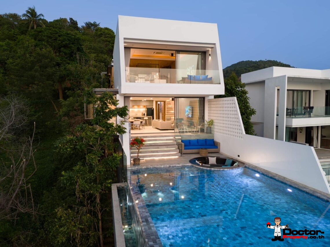 6 Bedroom Private Pool Villa with Sea View in Laem Yai, Koh Samui – For Sale