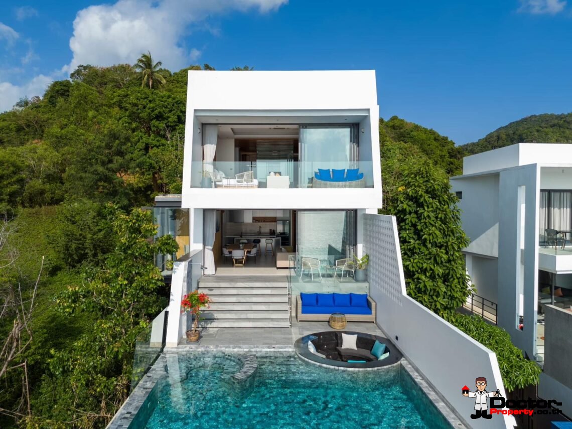 6 Bedroom Private Pool Villa with Sea View in Laem Yai, Koh Samui – For Sale