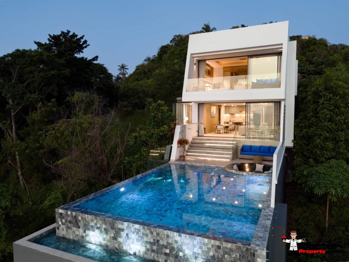 6 Bedroom Private Pool Villa with Sea View in Laem Yai, Koh Samui – For Sale