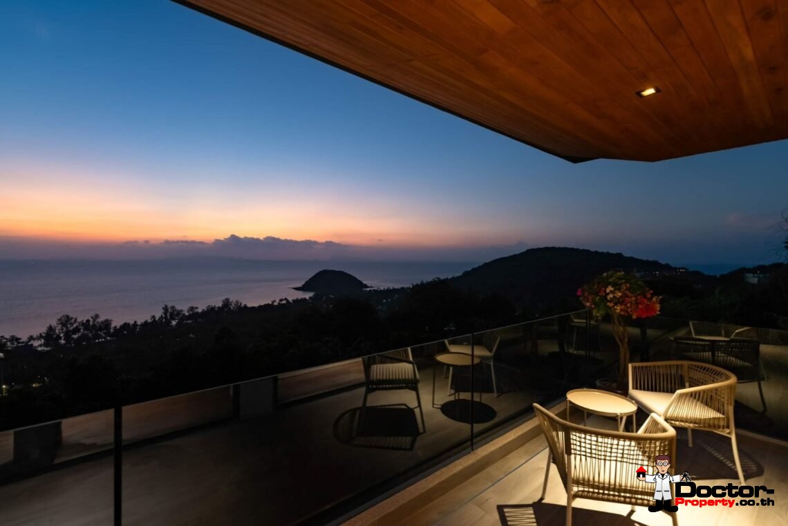 6 Bedroom Private Pool Villa with Sea View in Laem Yai, Koh Samui – For Sale
