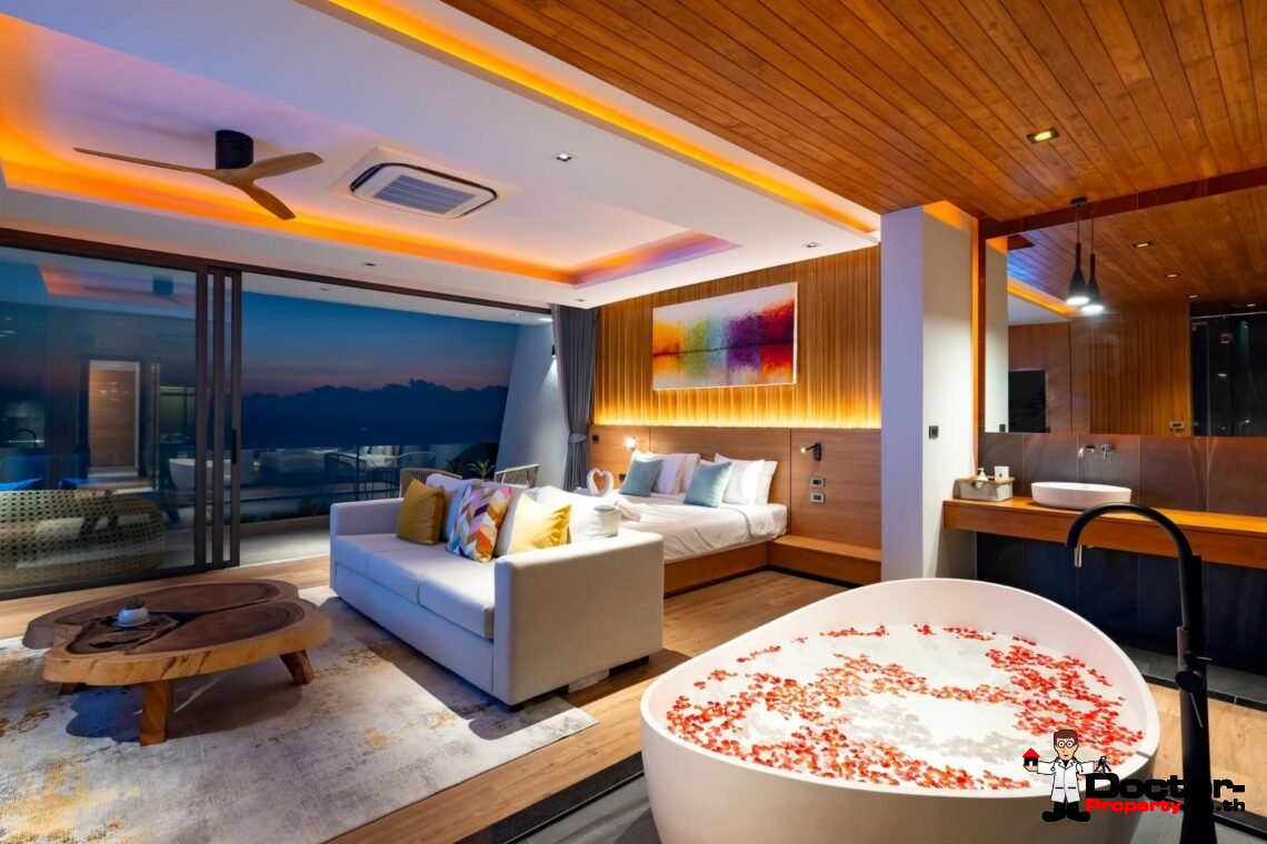 6 Bedroom Private Pool Villa with Sea View in Laem Yai, Koh Samui – For Sale