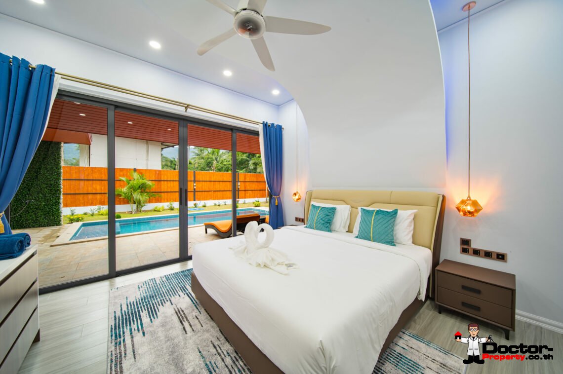 # bedroom pool villa Lamai