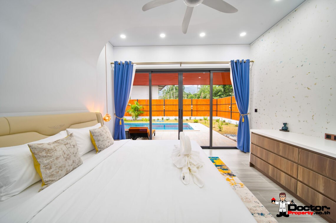 # bedroom pool villa Lamai