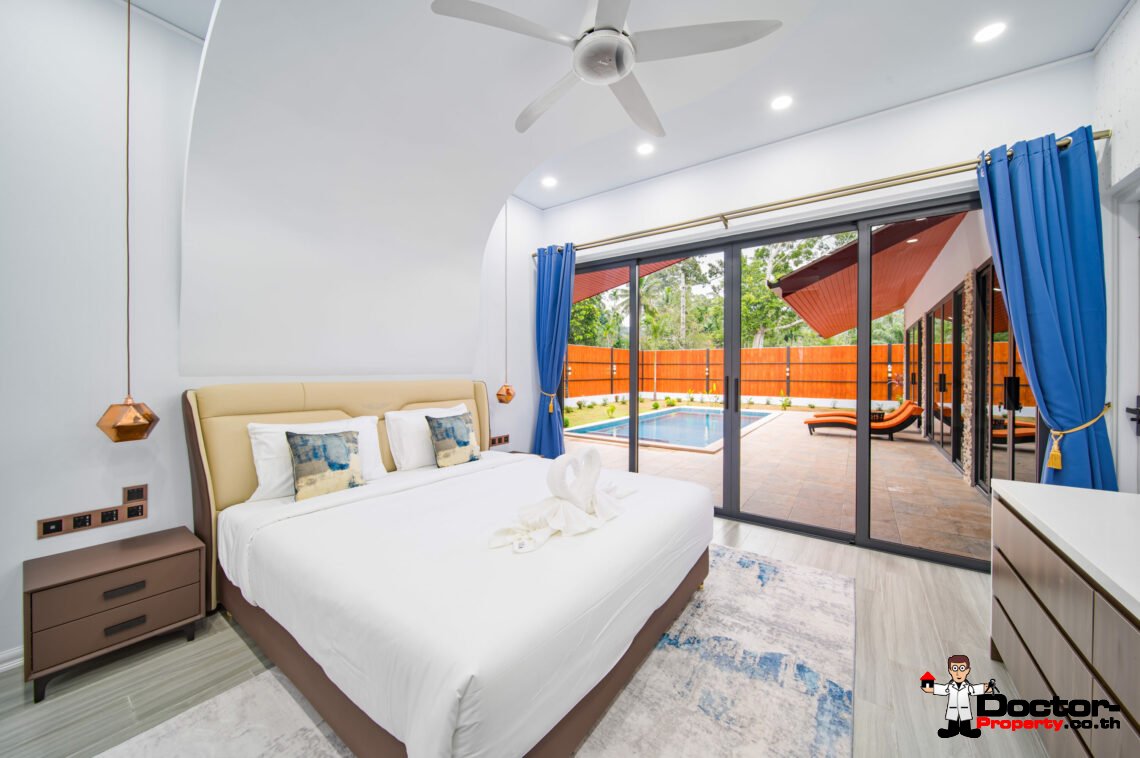 # bedroom pool villa Lamai