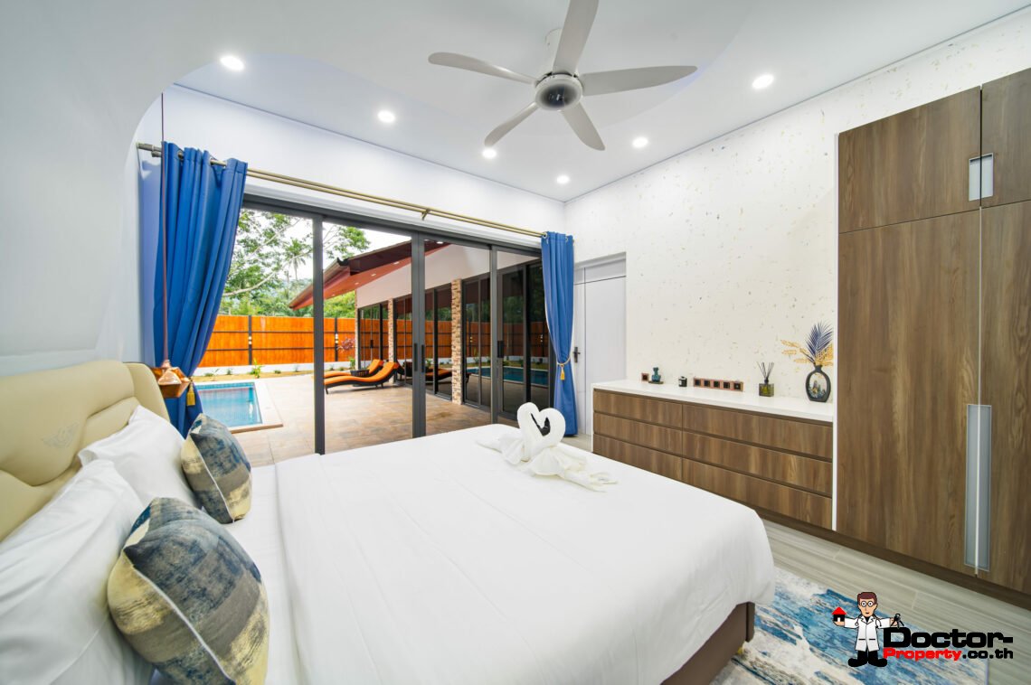 # bedroom pool villa Lamai