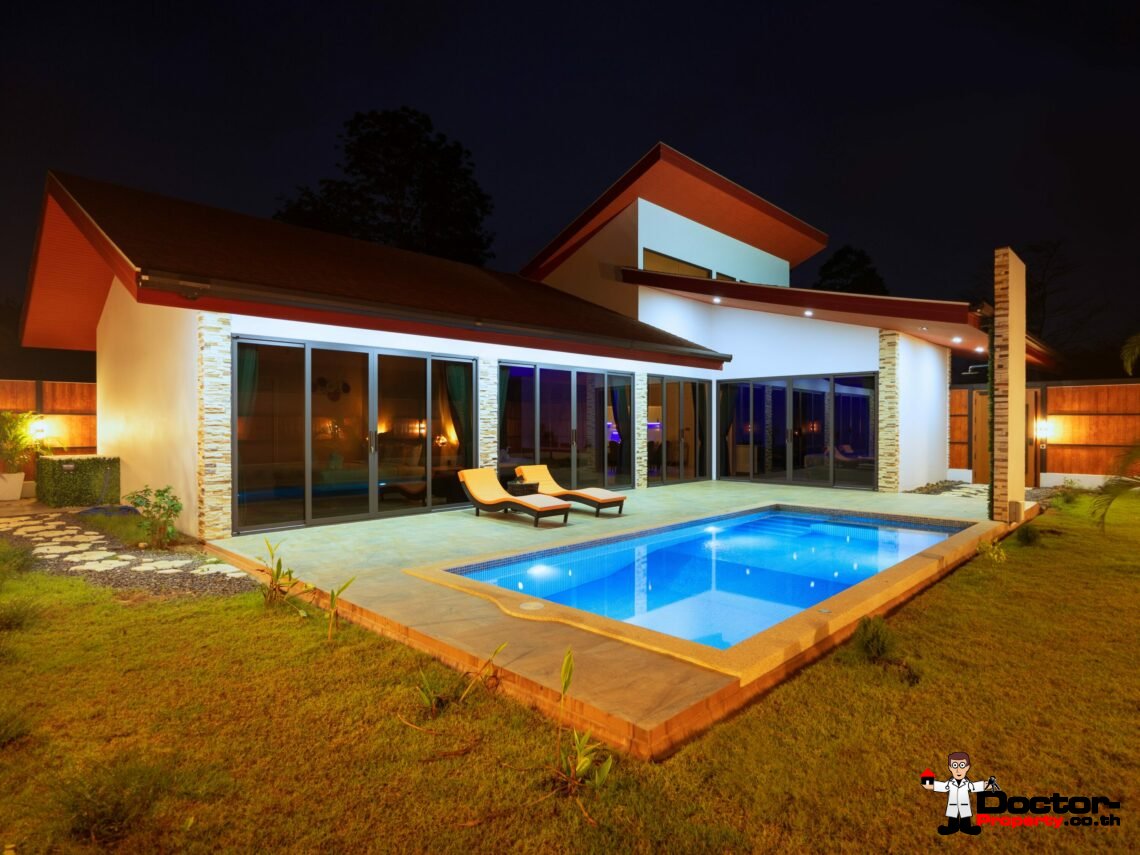 # bedroom pool villa Lamai