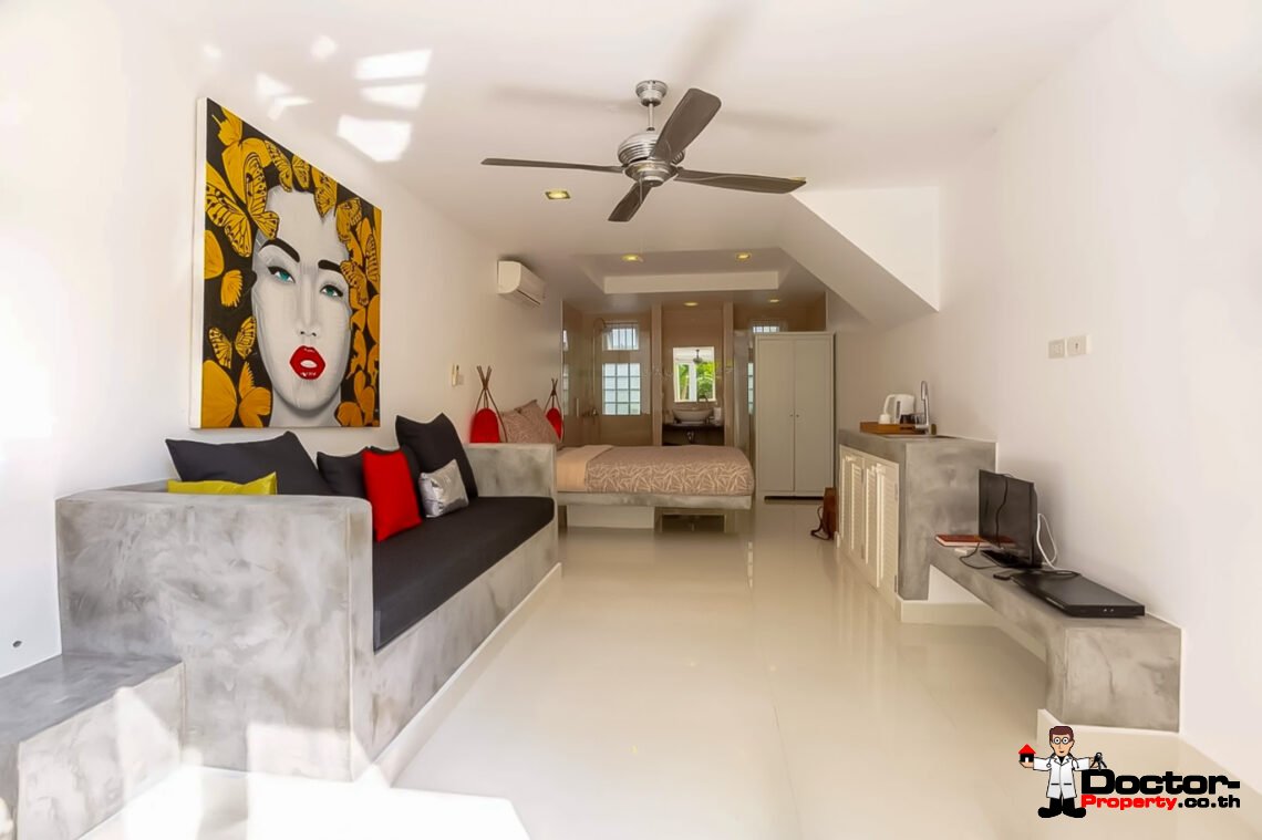 3 Bedroom Private Pool Villa with Sea View in Chaweng, Koh Samui – For Sale