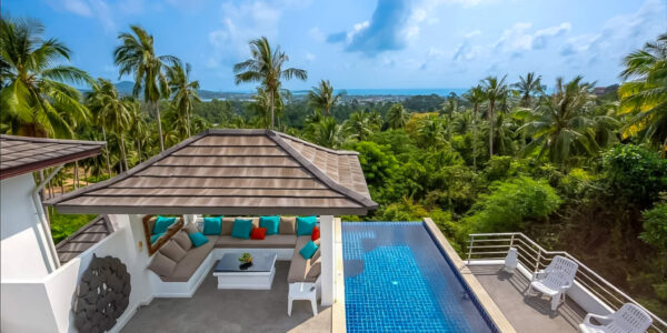 3 Bedroom Private Pool Villa with Sea View in Chaweng, Koh Samui – For Sale