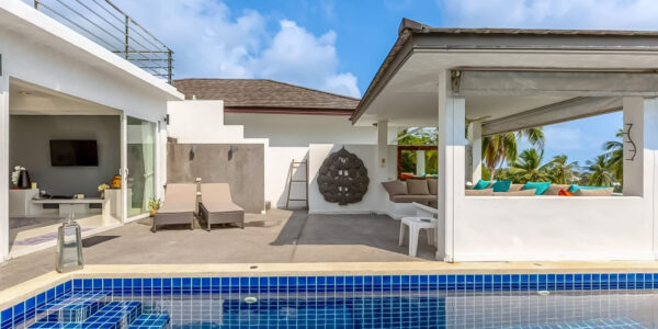 3 Bedroom Private Pool Villa with Sea View in Chaweng, Koh Samui – For Sale