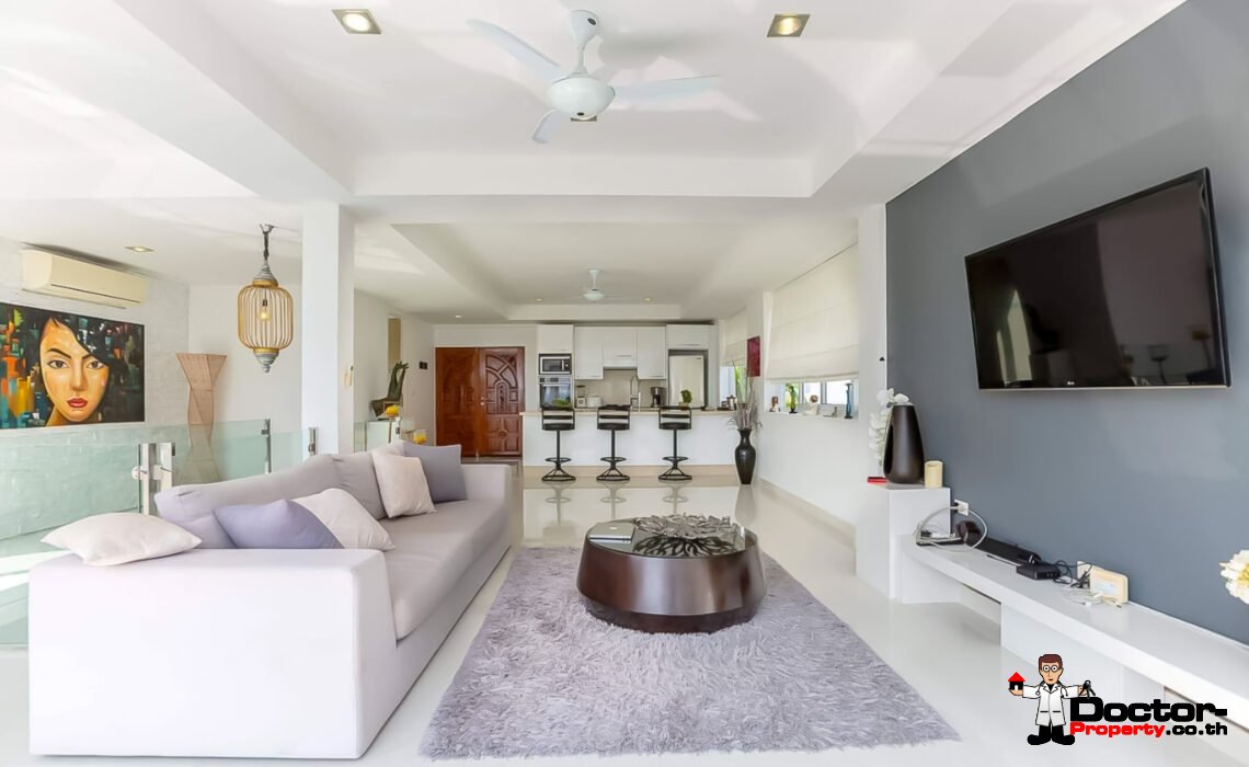 3 Bedroom Private Pool Villa with Sea View in Chaweng, Koh Samui – For Sale