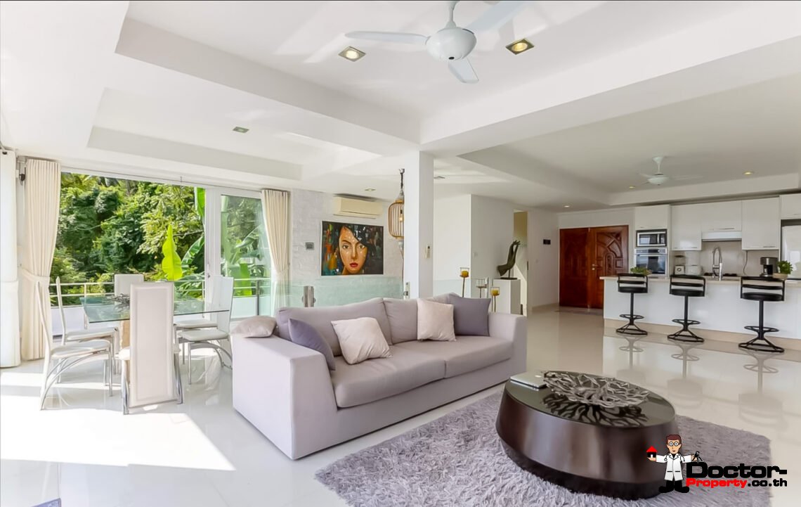 3 Bedroom Private Pool Villa with Sea View in Chaweng, Koh Samui – For Sale