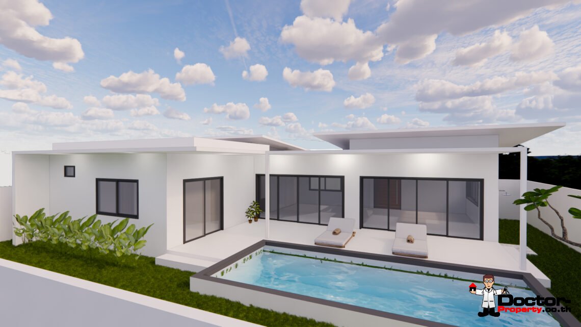 Tropical 3 Bedroom Private Pool Villa in Lamai, Koh Samui – For Sale