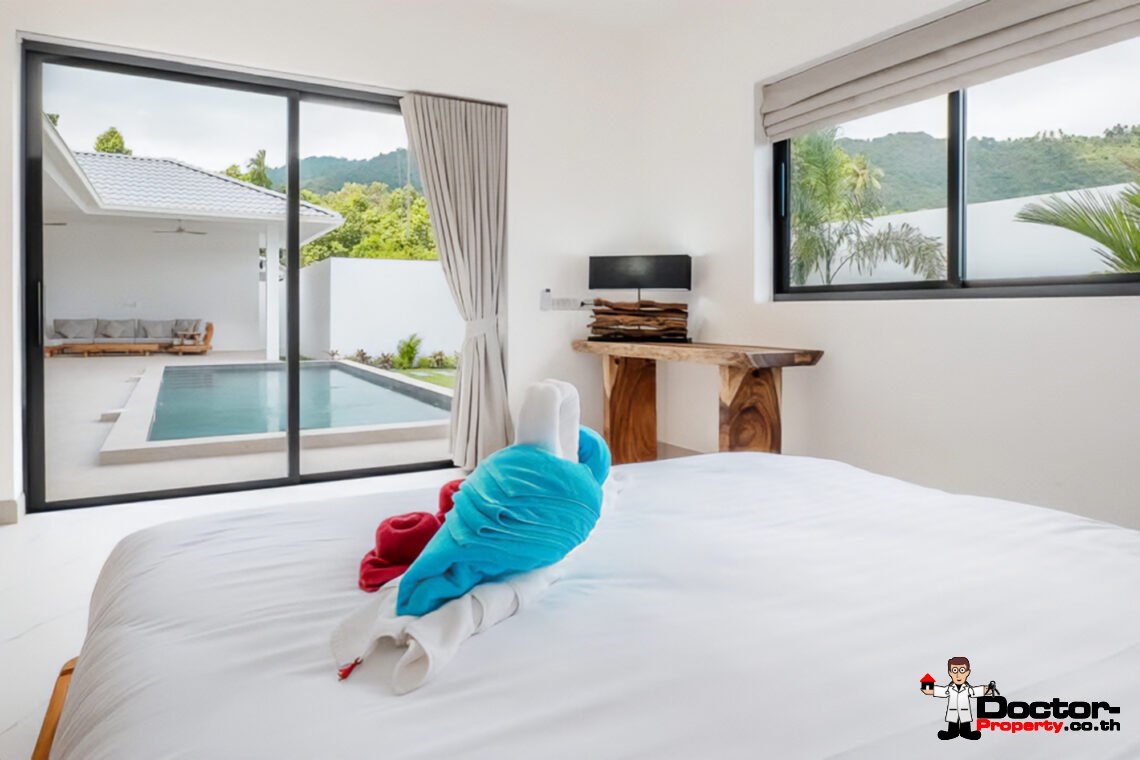 Tropical 4 Bedroom Private Pool Villa in Lamai, Koh Samui – For Sale