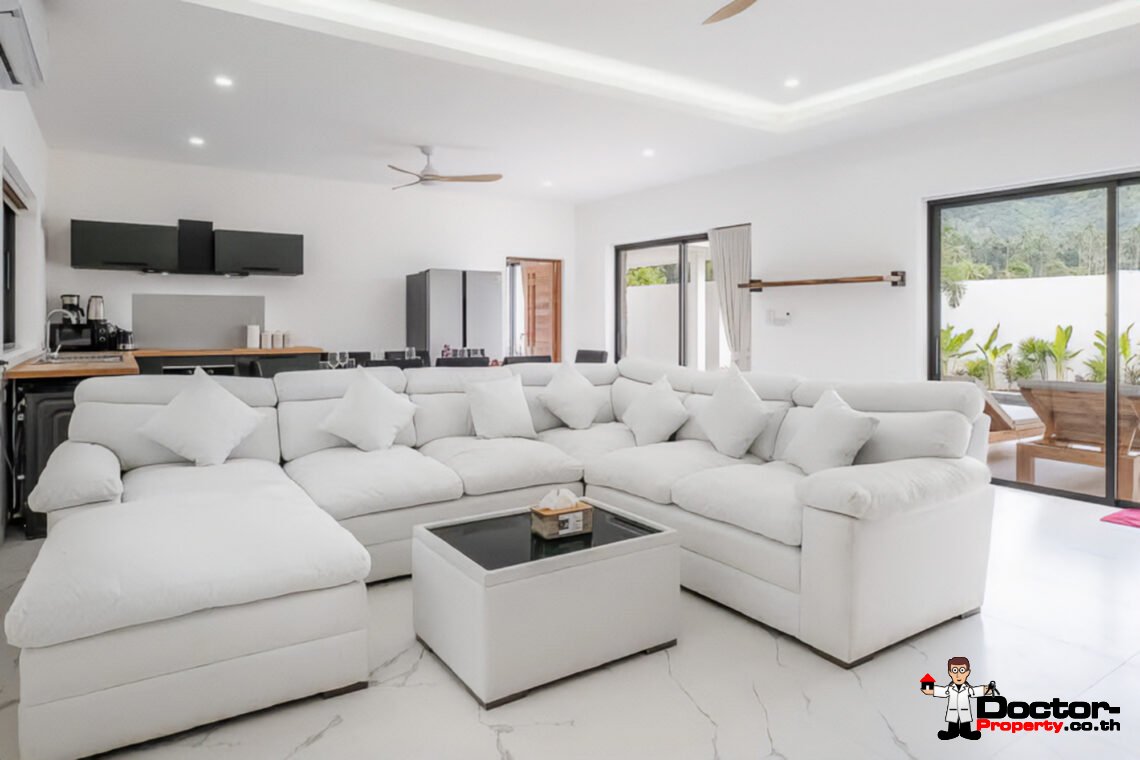 Tropical 4 Bedroom Private Pool Villa in Lamai, Koh Samui – For Sale