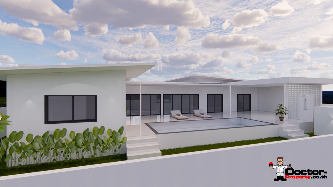 Tropical 3 Bedroom Private Pool Villa in Lamai, Koh Samui – For Sale