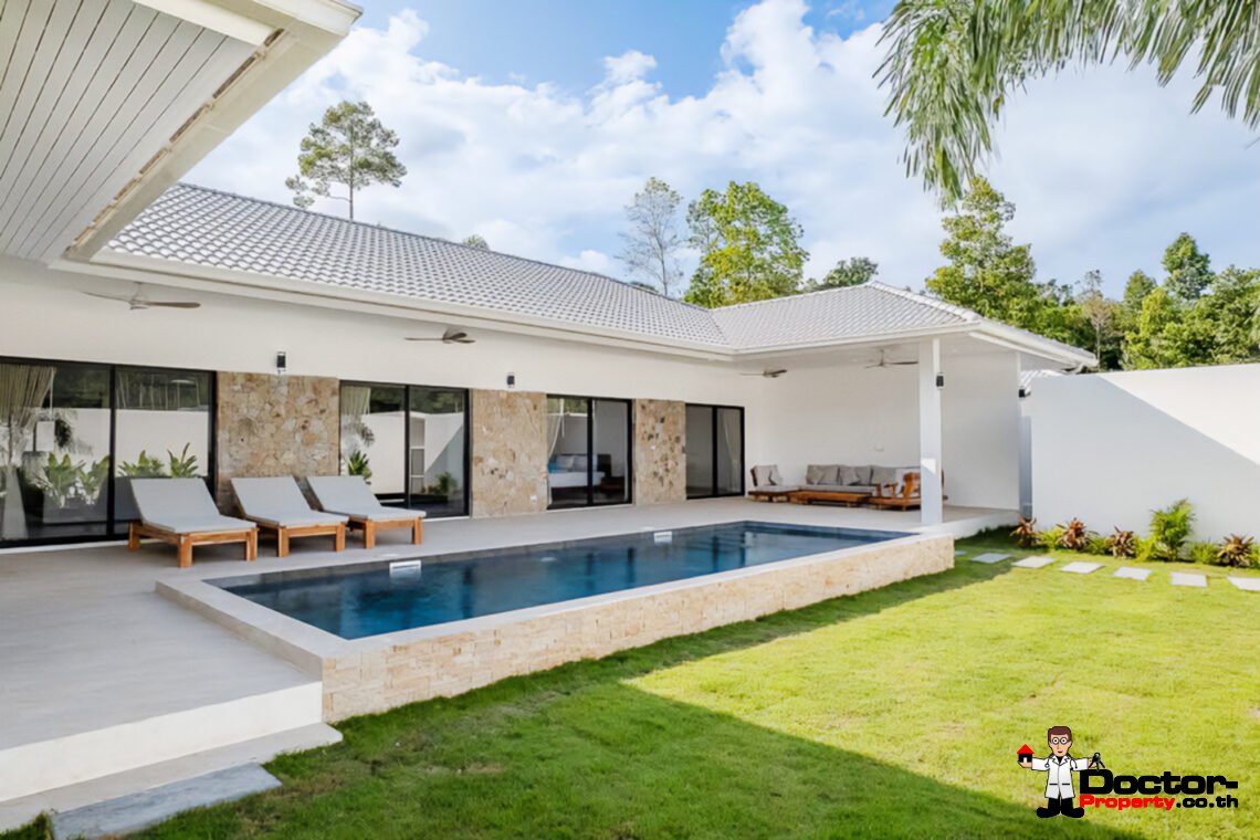 Tropical 4 Bedroom Private Pool Villa in Lamai, Koh Samui – For Sale