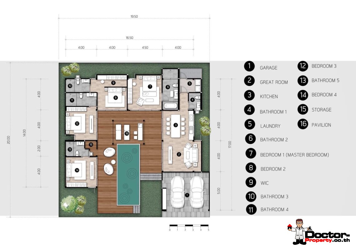 Modern 4 Bedroom Private Pool Villa in Ban Tai, Koh Samui – For Sale