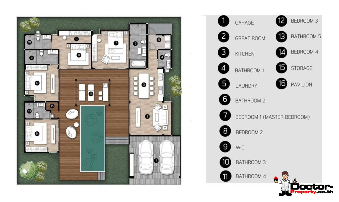 Modern 4 Bedroom Private Pool Villa in Ban Tai, Koh Samui – For Sale