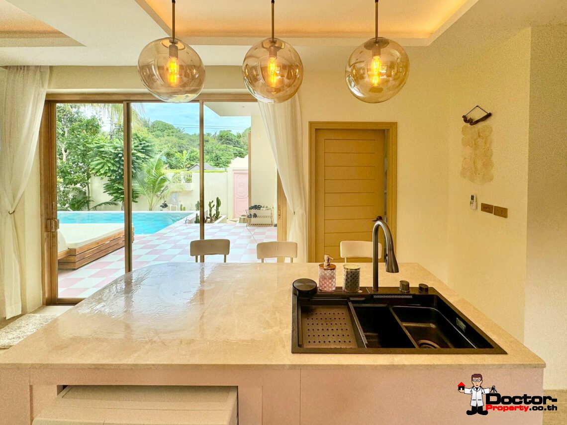 New 3 Bedroom Private Pool Villa Near Beach in Laem Sor, Koh Samui – For Sale