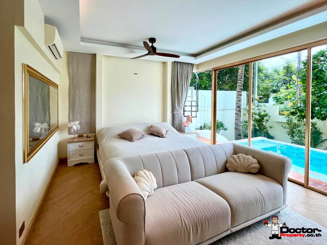 New 3 Bedroom Private Pool Villa Near Beach in Laem Sor, Koh Samui – For Sale