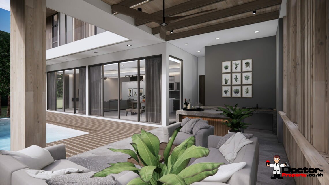 New 3-5 Bedroom Private Pool Villa with Mountain View in Lamai, Koh Samui – For Sale