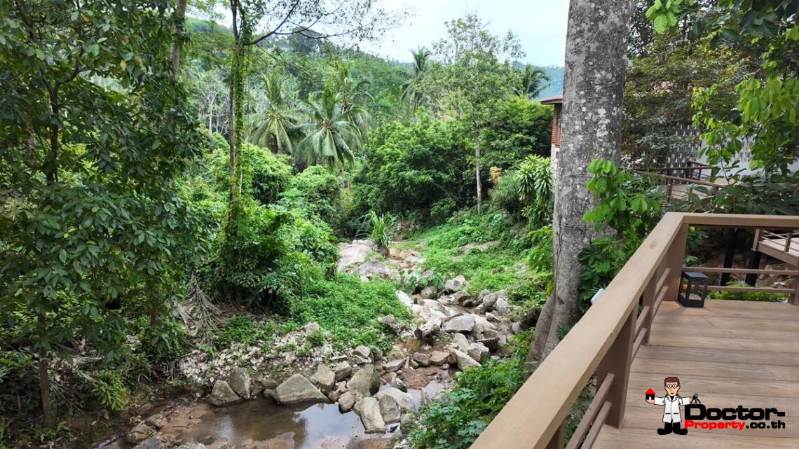 New 3-5 Bedroom Private Pool Villa with Mountain View in Lamai, Koh Samui – For Sale