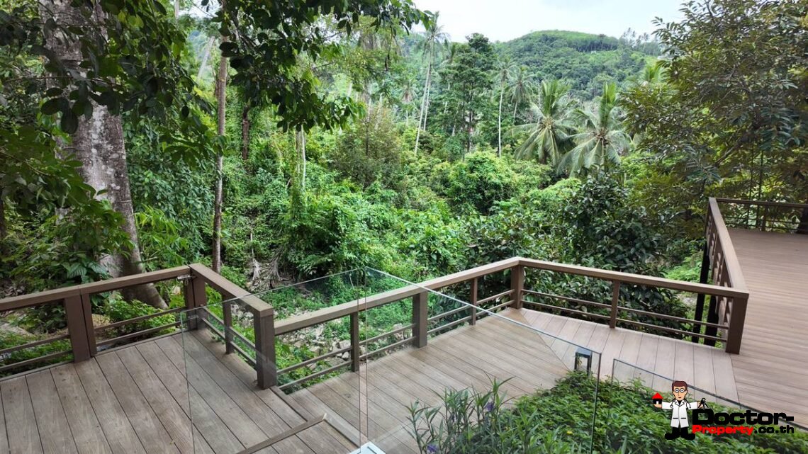 New 3-5 Bedroom Private Pool Villa with Mountain View in Lamai, Koh Samui – For Sale