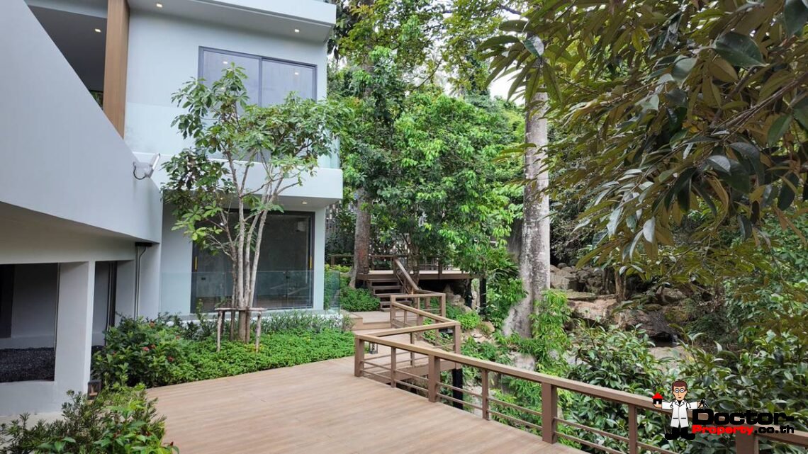 New 3-5 Bedroom Private Pool Villa with Mountain View in Lamai, Koh Samui – For Sale