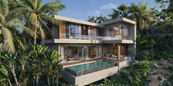 New 3-5 Bedroom Private Pool Villa with Mountain View in Lamai, Koh Samui – For Sale