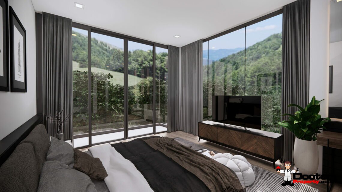 New 3-5 Bedroom Private Pool Villa with Mountain View in Lamai, Koh Samui – For Sale