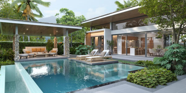 New 3 Bedroom Private Pool Villa with Spacious Garden in Mae Nam, Koh Samui – For Sale