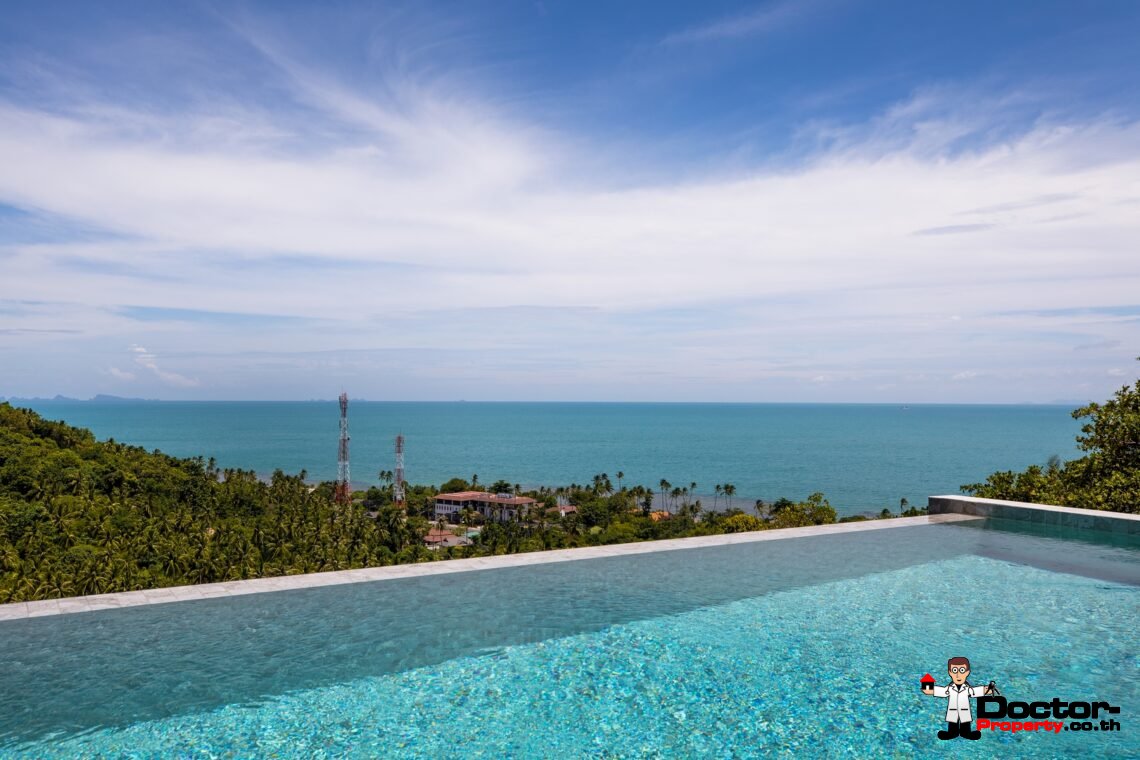 Modern 2 Bedroom Sea View Villa in Bang Por, Koh Samui – For Sale